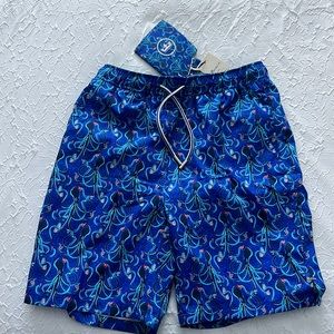 Peter Millar NWT Men’s size S Seaside Swim Trunks with Koozie